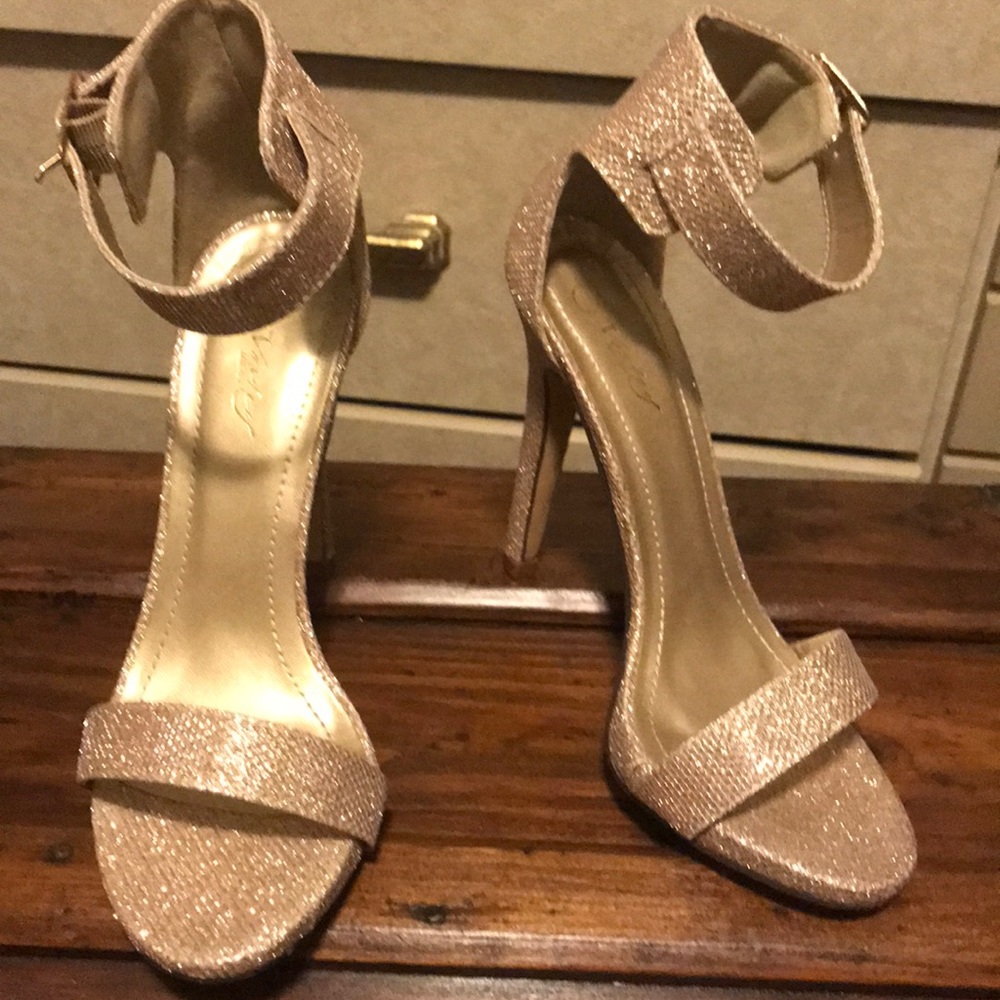 Gold Glittery Heels